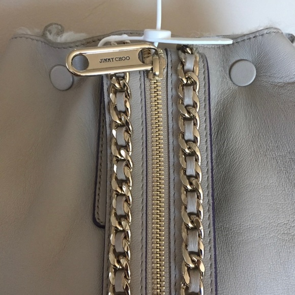 NEW Jimmy Choo Echo Convertible Backpack Shearling - Picture 3 of 8